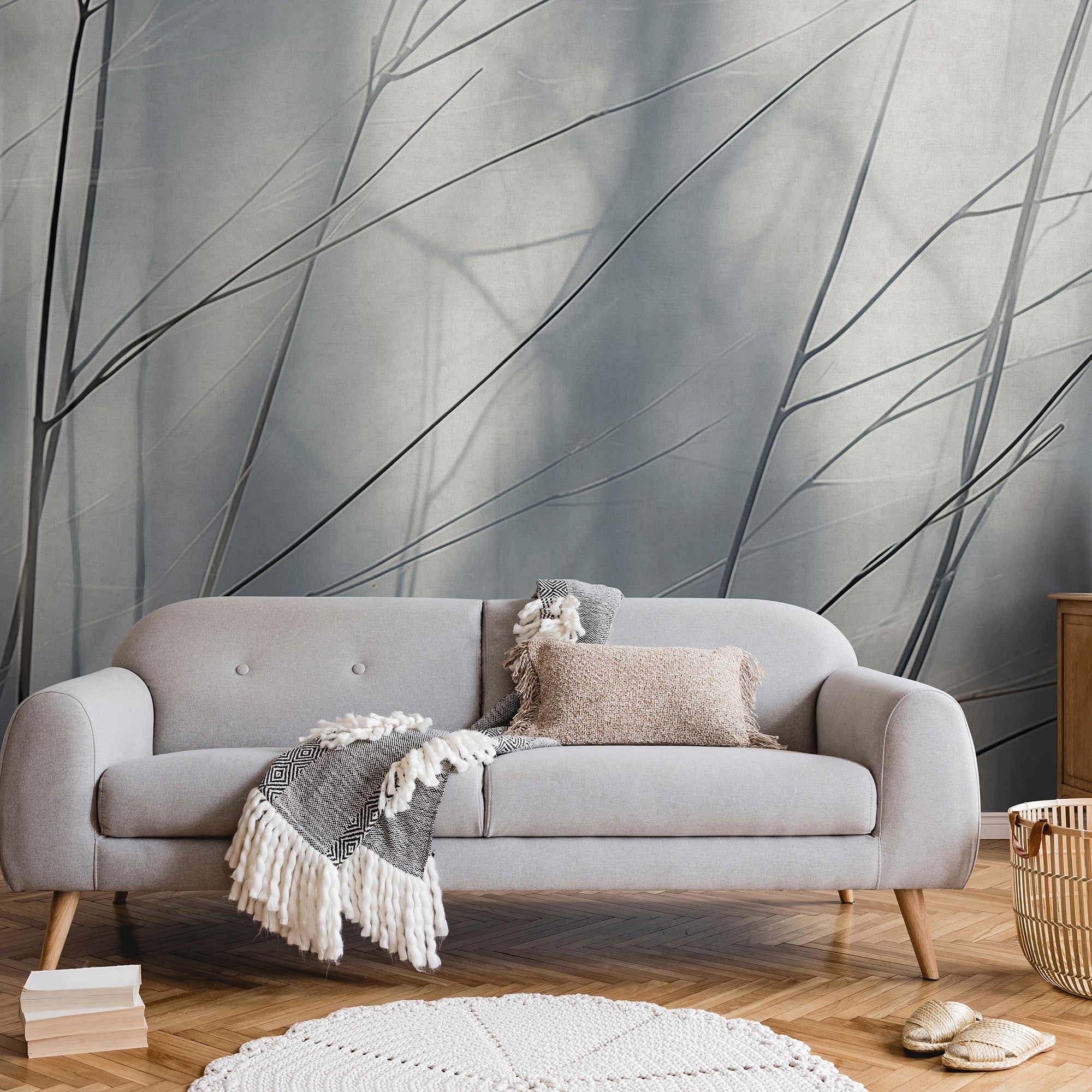 Designs Direct Aeris Gray Wall Mural